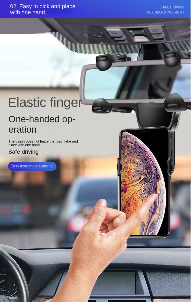 حامل موبايل في مراية السيارة 180 درجة - batcino.com